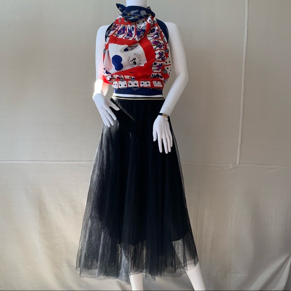 Tulle maxi ballerina Paris bohemian skirt - Picture 3 of 13